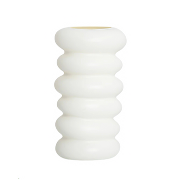 Plastic Spiral White Vase - Lucent Lifestyle