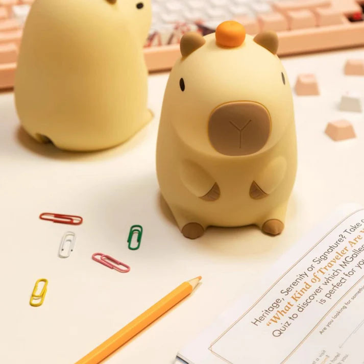 Cute Silicone Capybara Night Light - Lucent Lifestyle