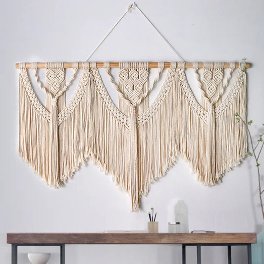 Hand Woven Lace Wall Hanging Tapestry - Lucent Lifestyle