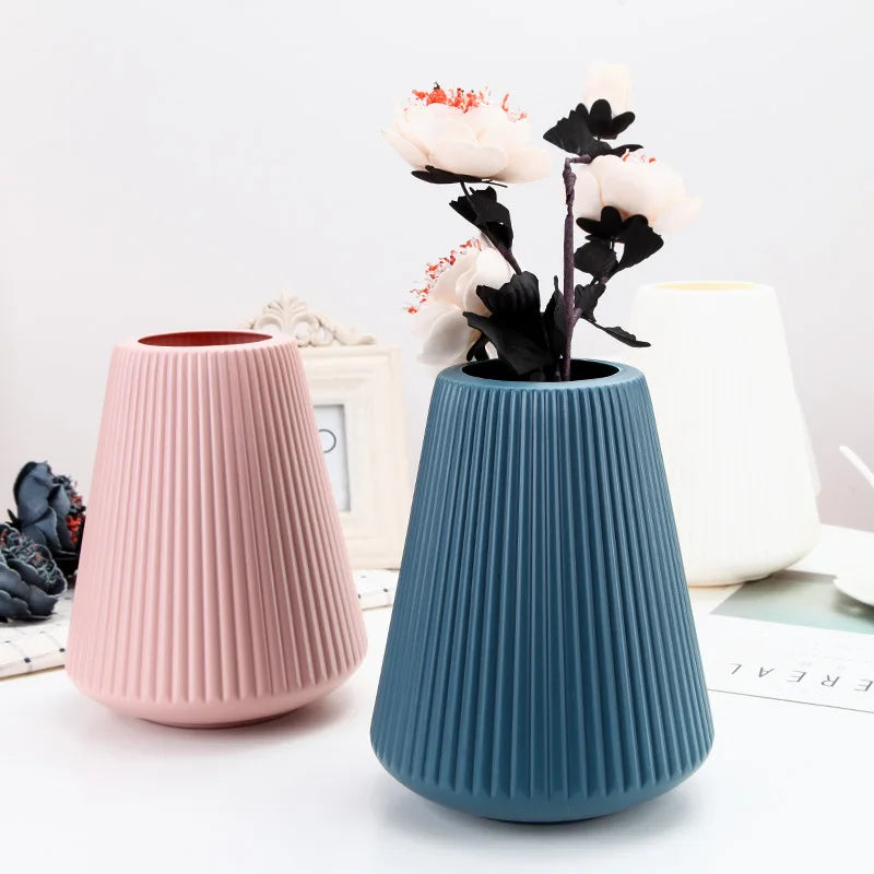 Nordic Ceramic Plastic Creative Vase - Lucent Lifestyle