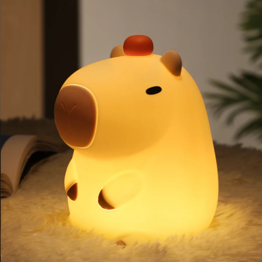 Cute Silicone Capybara Night Light - Lucent Lifestyle