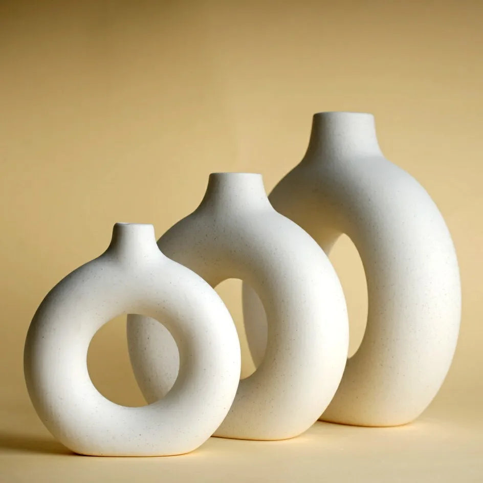 CAPIRON Nordic Ceramic Vase - Lucent Lifestyle