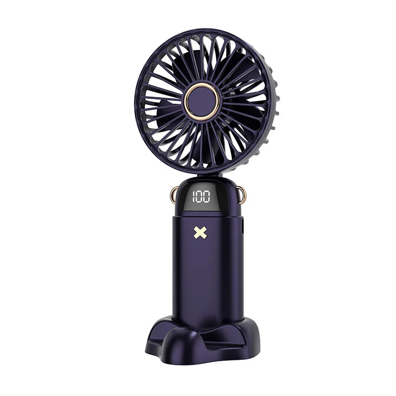 Foldable Portable Handheld Mini Fan  USB Rechargeable Fan