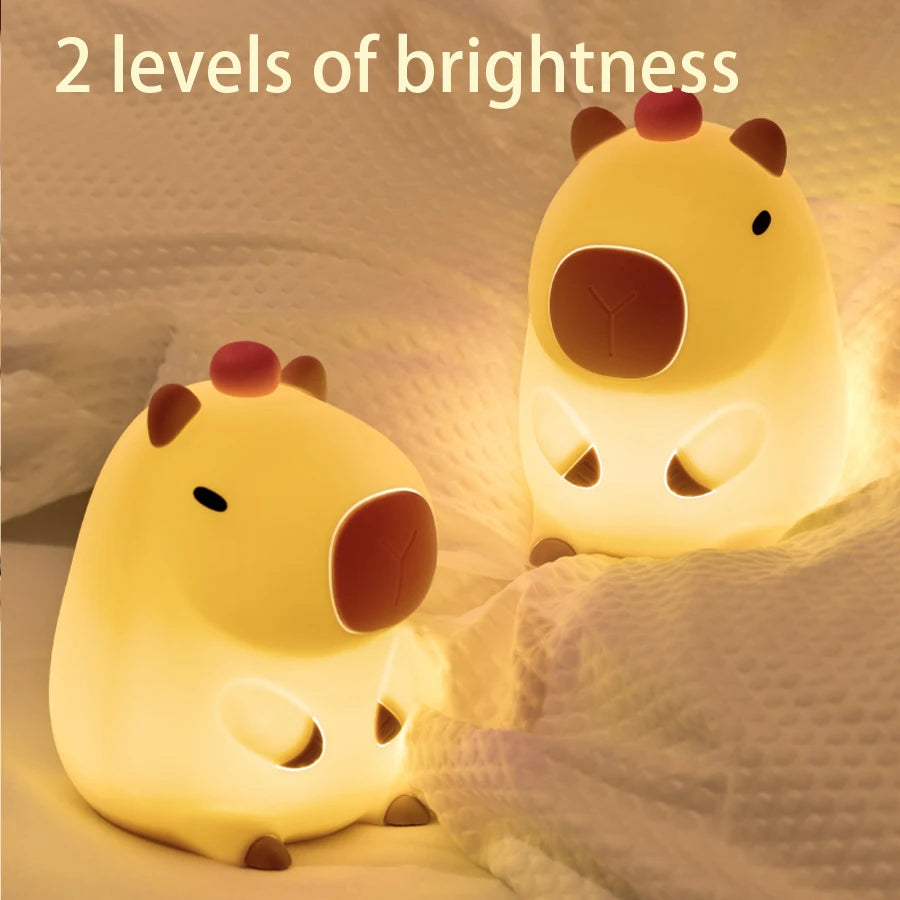 Cute Silicone Capybara Night Light - Lucent Lifestyle