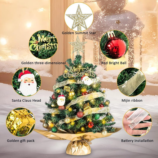 Mini LED Kerstboom (45 of 60 cm)